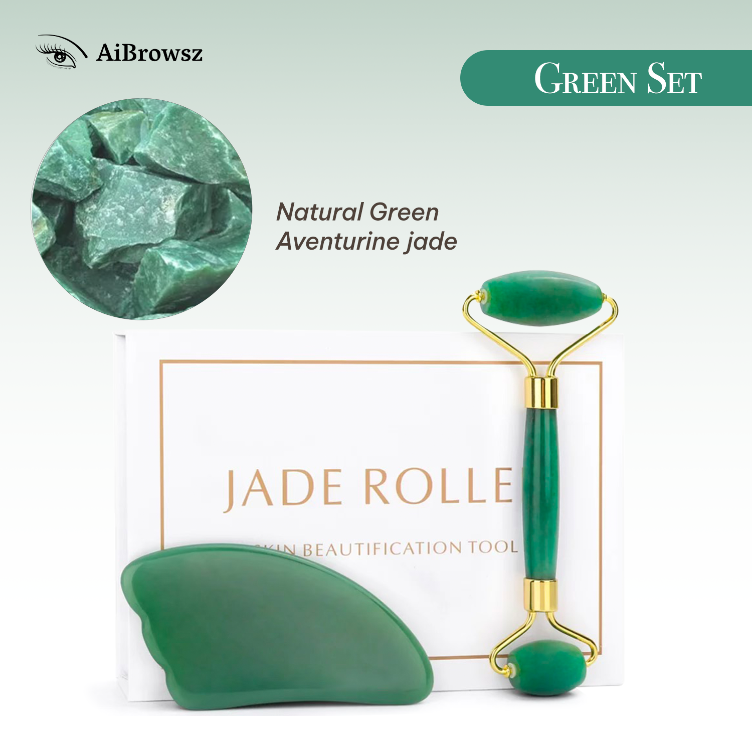 Jade Roller & Gua Sha Kit